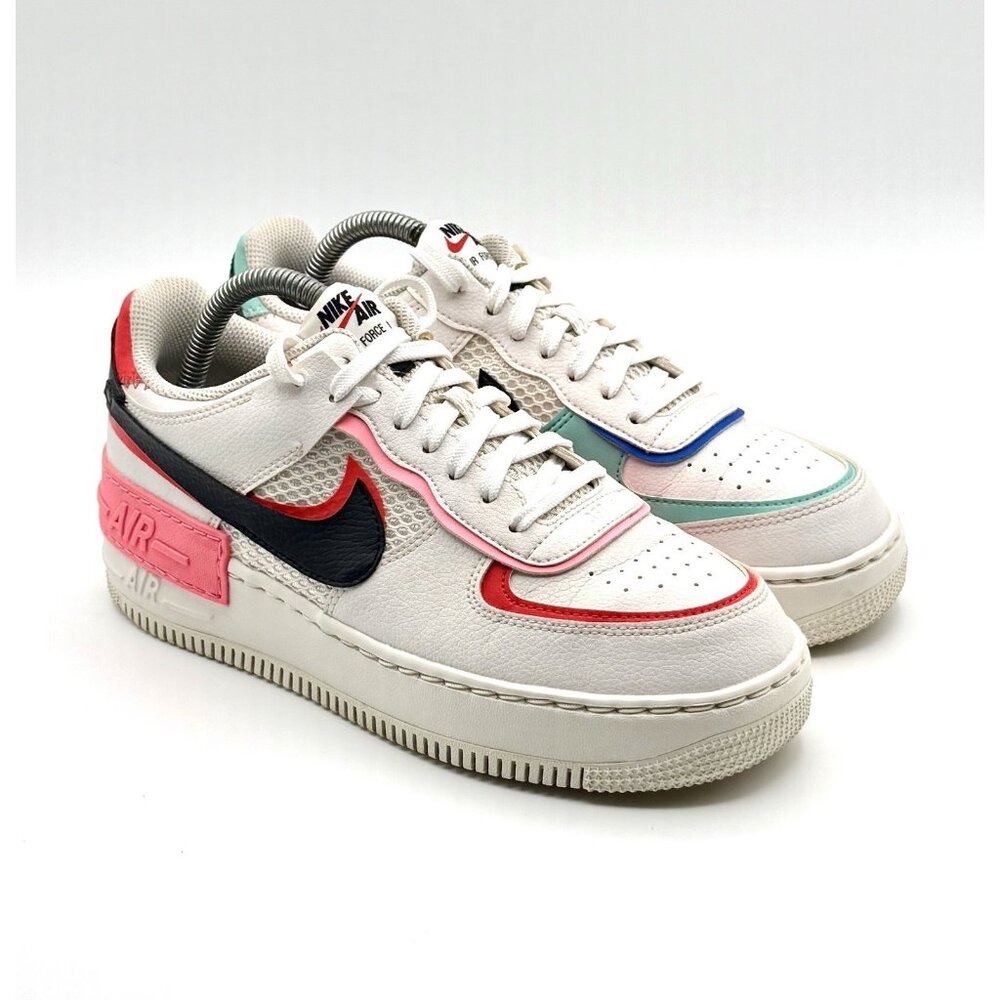 Nike Air Force 1 3D Shadow DH1965-100 Women's Size 9 Good Pre Owned Condition